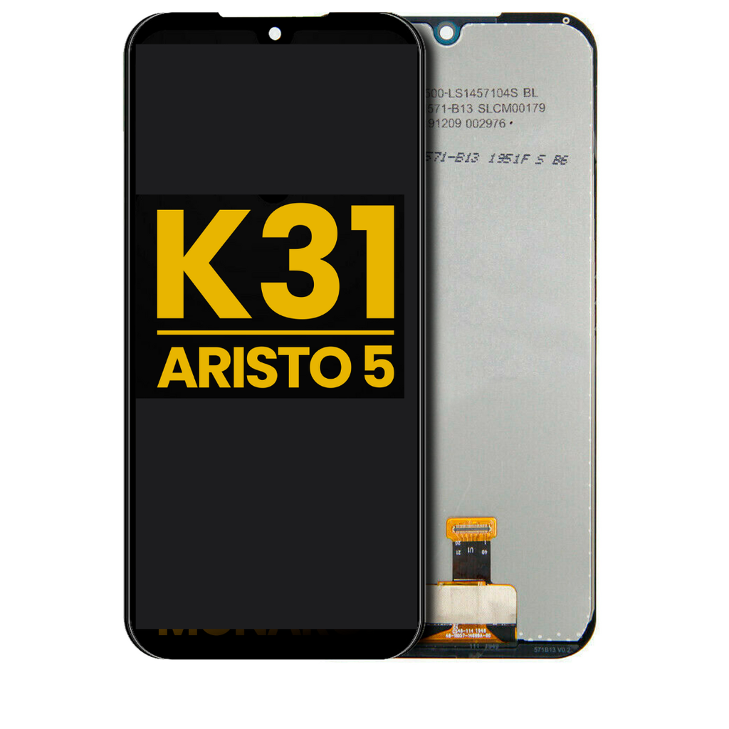 LCD ASSEMBLY WITHOUT FRAME COMPATIBLE FOR ARISTO5 / K31 / LG K8X / Q31 / LG PHOENIX5 / LG RISIO4 / TRIBUTE MONARCH / K300 / PREMIUM ALL COLORS