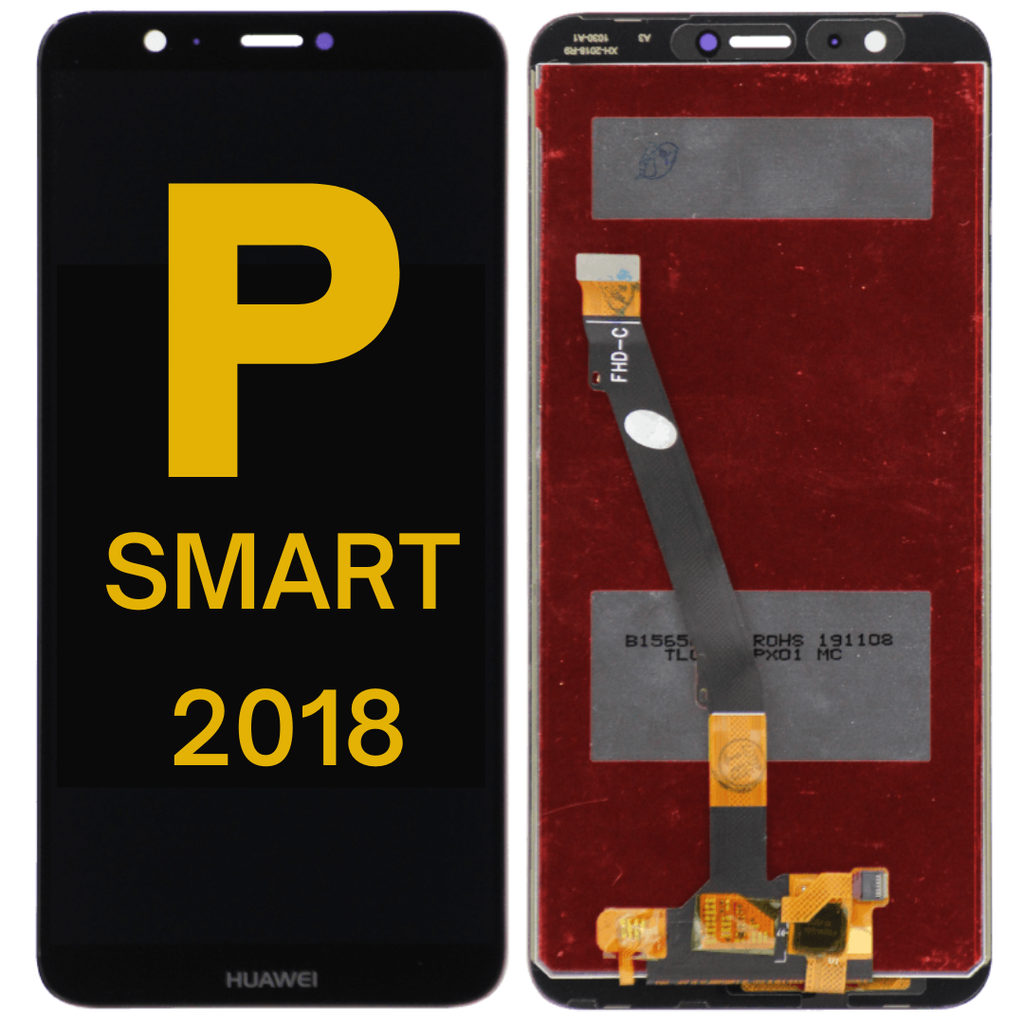 LCD ASSEMBLY WITHOUT FRAME COMPATIBLE FOR HUAWEI P-SMART 2018 PREMIUM BLACK COLOR