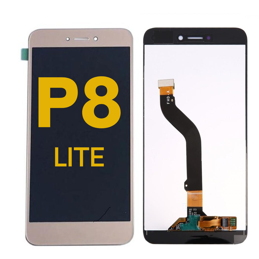 LCD ASSEMBLY WITHOUT FRAME COMPATIBLE FOR HUAWEI 8 P LITE PREMIUM GOLD COLOR