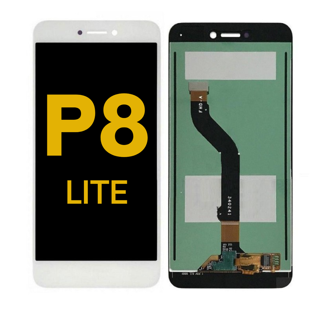 LCD ASSEMBLY WITHOUT FRAME COMPATIBLE FOR HUAWEI 8 P LITE PREMIUM WHITE COLOR