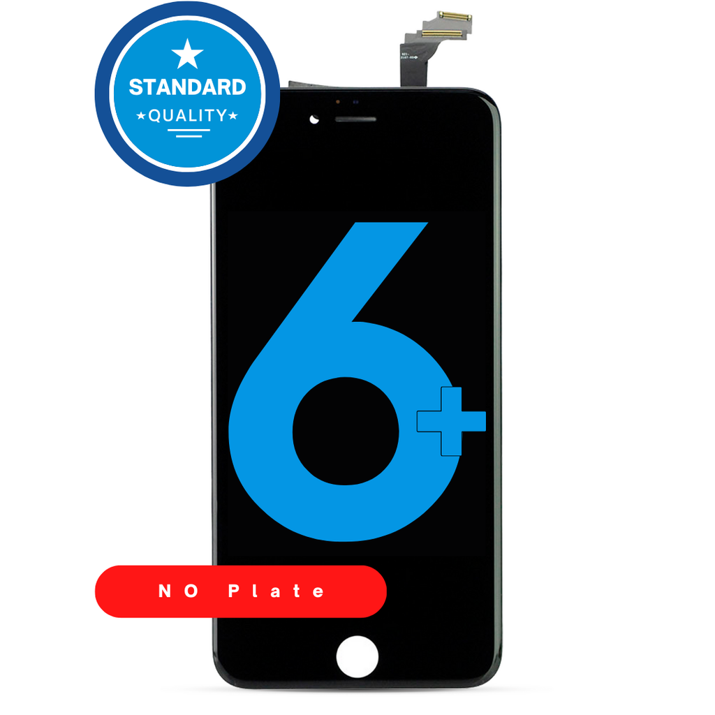 LCD ASSEMBLY COMPATIBLE FOR IPHONE 6 PLUS WITH OUT STEEL PLATE BLACK STANDARD