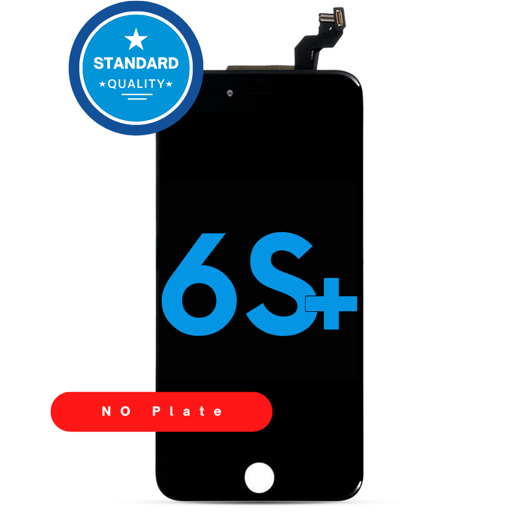 LCD ASSEMBLY (WITHOUT) STEEL PLATE COMPATIBLE FOR IPHONE 6S PLUS STANDARD BLACK