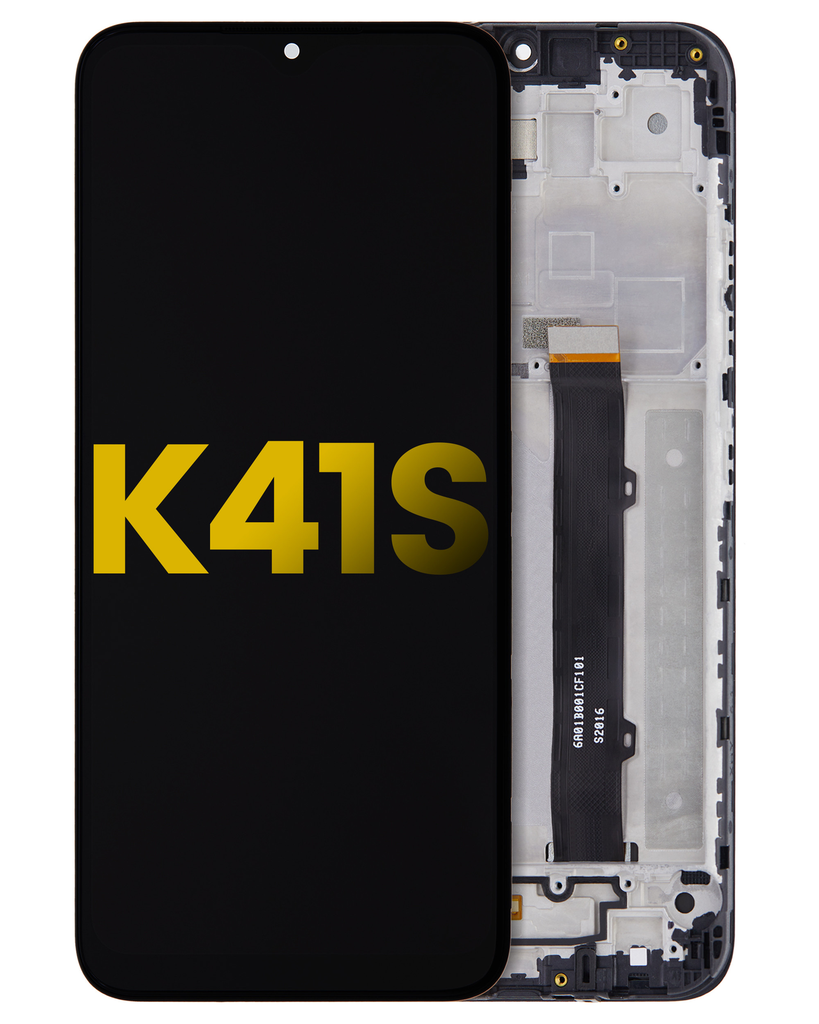 LCD ASSEMBLY WITH FRAME COMPATIBLE FOR LG K41S 2020 PREMIUM BLACK COLOR