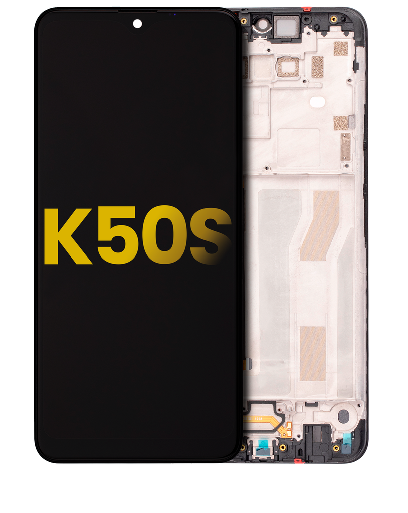 LCD ASSEMBLY WITH FRAME COMPATIBLE FOR LG K50S 2019 PREMIUM ALL COLOR