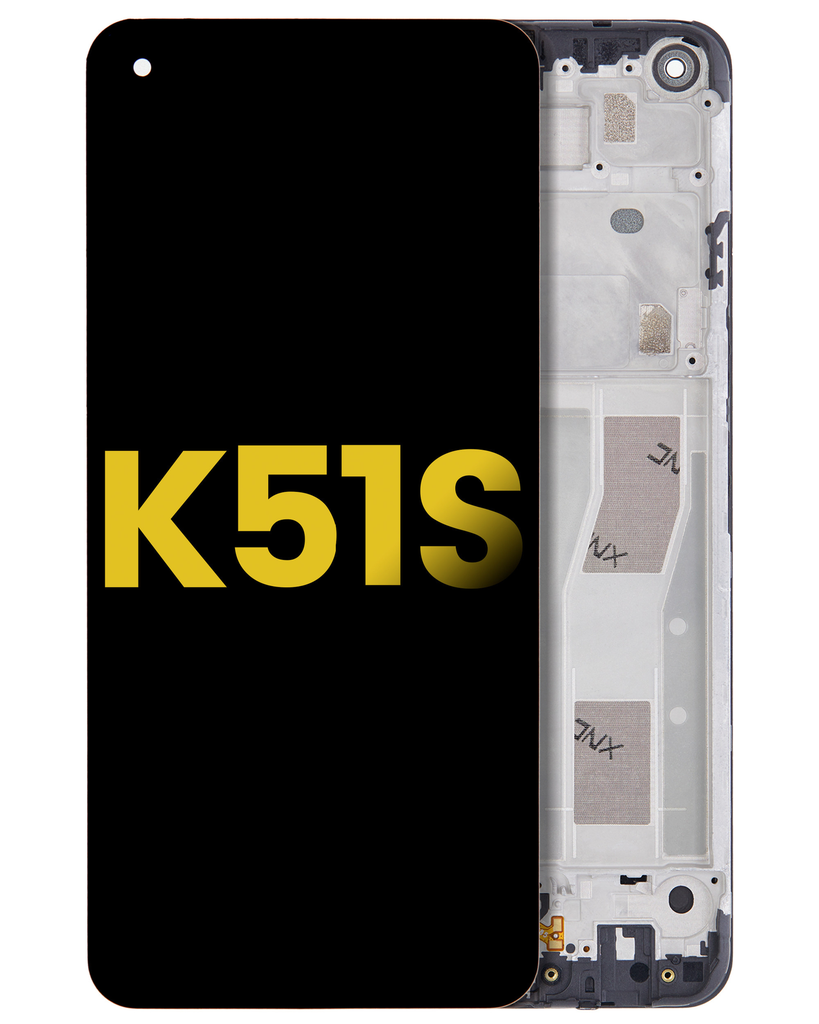 LCD ASSEMBLY WITH FRAME COMPATIBLE FOR LG K51S 2020 PREMIUM ALL COLORS