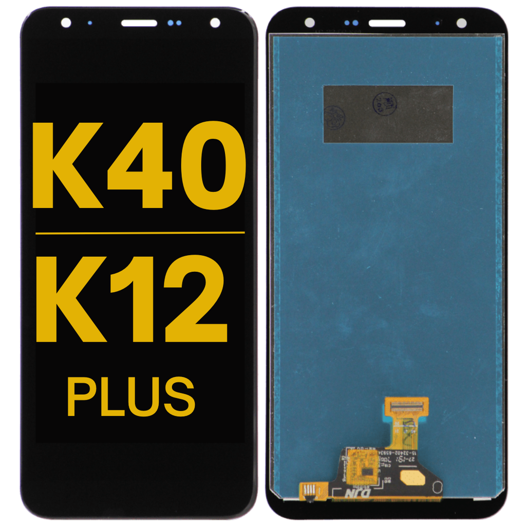 LCD ASSEMBLY WITHOUT FRAME COMPATIBLE FOR LG K40 2019 / LMX420 / K12 PLUS PREMIUM BLACK COLOR