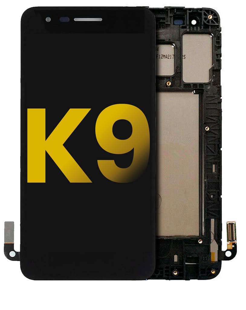 LCD ASSEMBLY WITH FRAME COMPATIBLE FOR LG K9 2018 PREMIUM BLACK COLOR