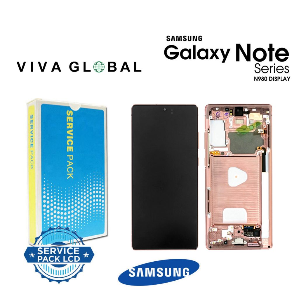 SAMSUNG ORIGINAL SERVICE PACK LCD NOTE20 2020 SM-N980 N981 GH82-23495B 23733B BRONZE COLOR