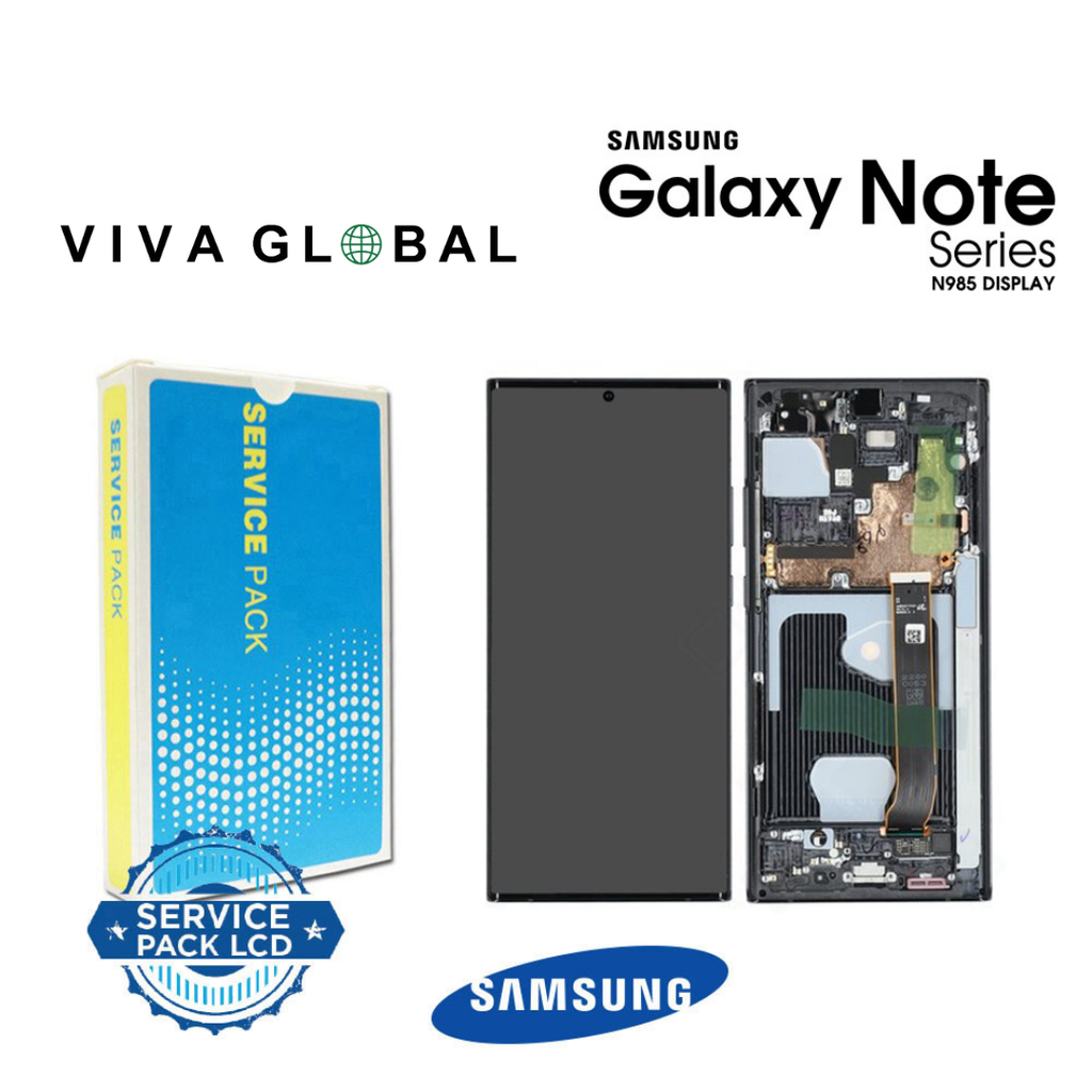 SAMSUNG ORIGINAL SERVICE PACK LCD WITH FRAME  NOTE 20 ULTRA SM-N986 GH82-23511A 23622A BLACK COLOR