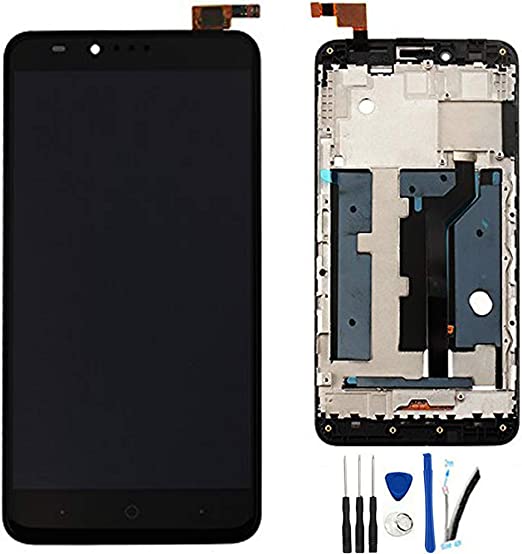LCD ASSEMBLY WITH FRAME COMPATIBLE FOR ZTE Z981 PREMIUM BLACK COLOR