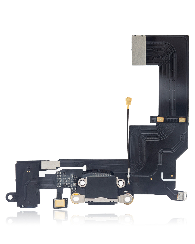 CHARGING PORT FLEX CABLE COMPATIBLE FOR IPHONE 5SE BLACK COLOR (PREMIUM)