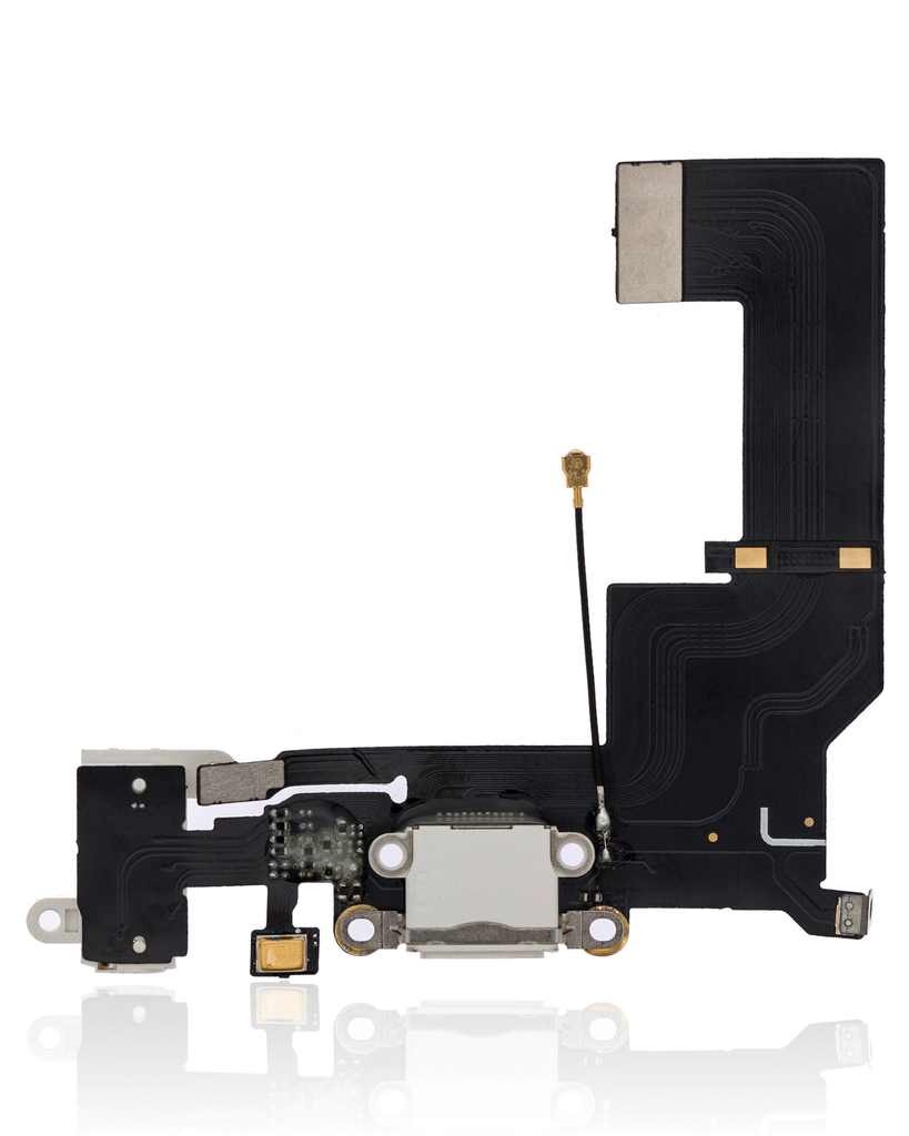 CHARGING PORT FLEX CABLE COMPATIBLE FOR IPHONE 5SE WHITE COLOR (PREMIUM)