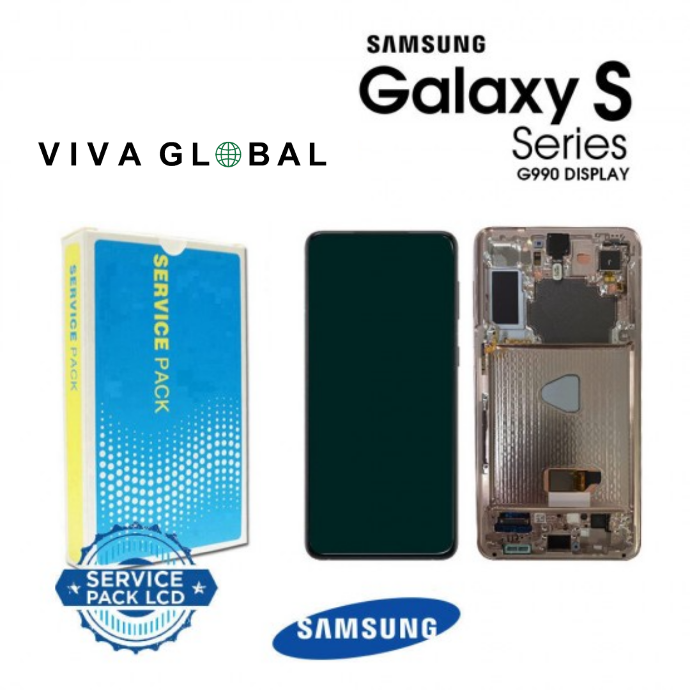 SAMSUNG ORIGINAL SERVICE PACK LCD WITH FRAME S21FE GH82-26414D GH82-26420D GH82-26590D SM-G990 VIOLET COLOR