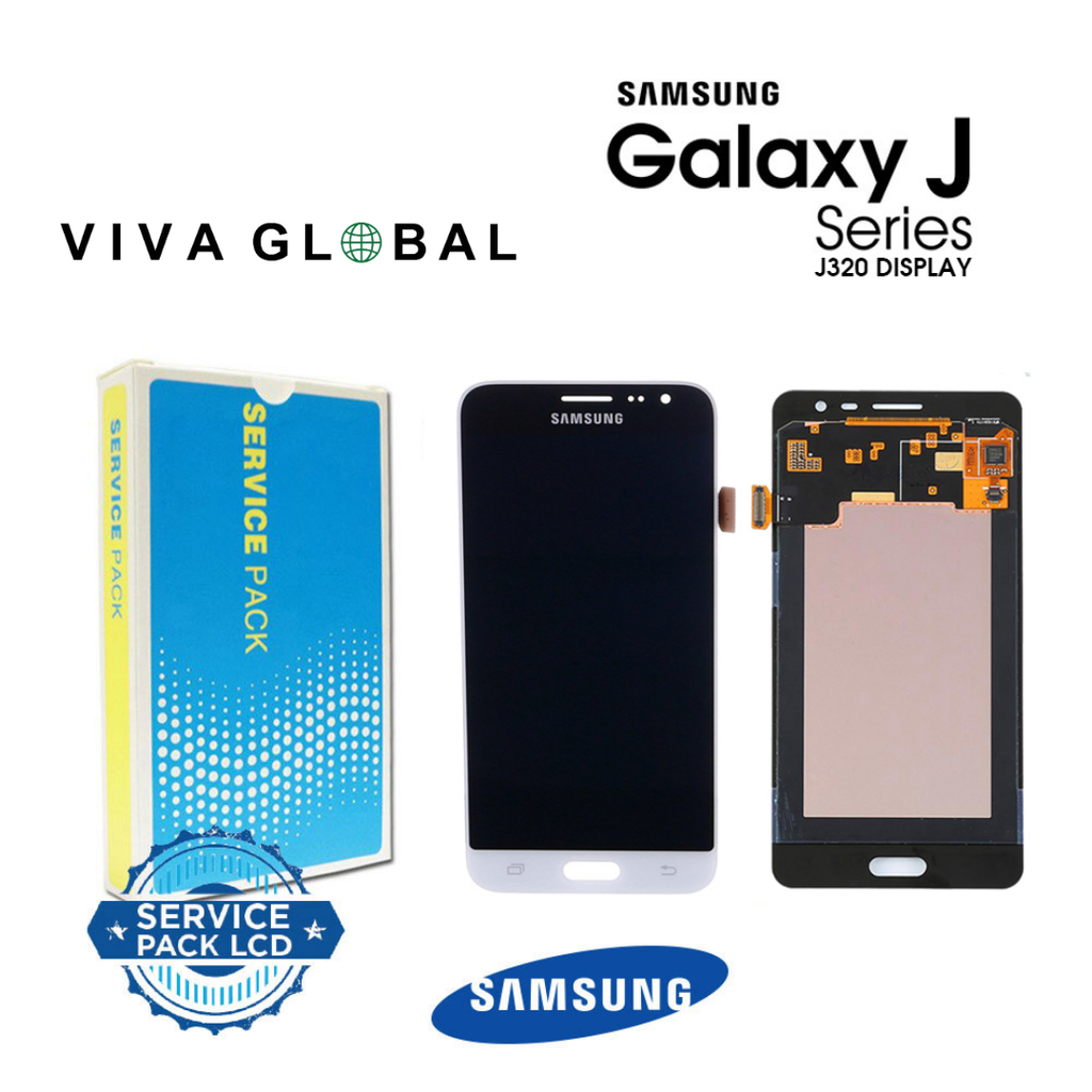 SAMSUNG SERVICE PACK LCD SM-J320 J3 2016 GH97-18414A GH97-18748A WHITE