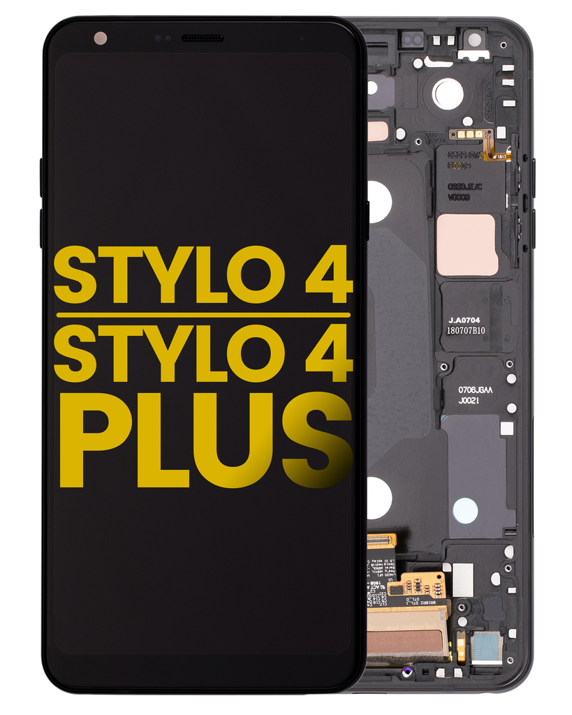 OLED LCD ASSEMBLY WITH FRAME COMPATIBLE FOR LG STYLO 4 / STYLO 4 PLUS PREMIUM BLACK COLOR