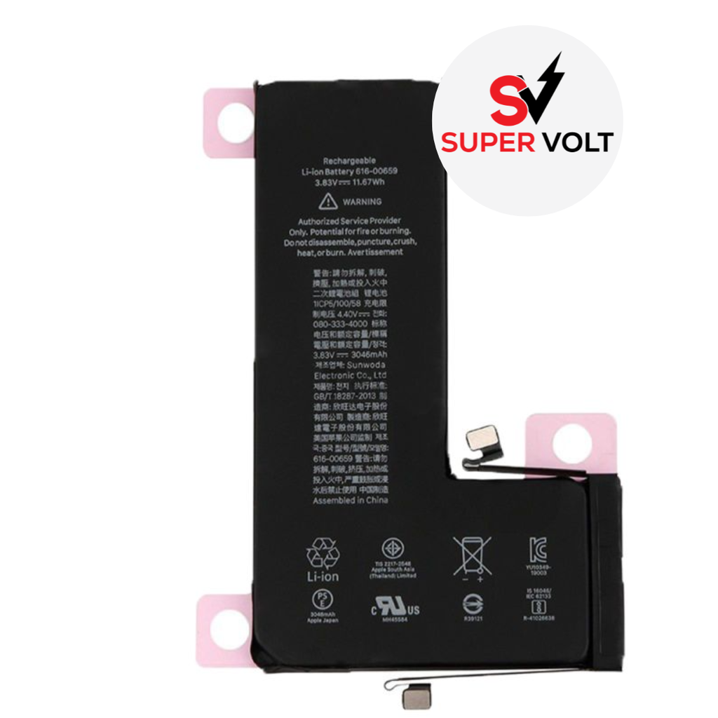 SUPERVOLT BATTERY COMPATIBLE FOR  IPHONE 11 PRO MAX PREMIUM