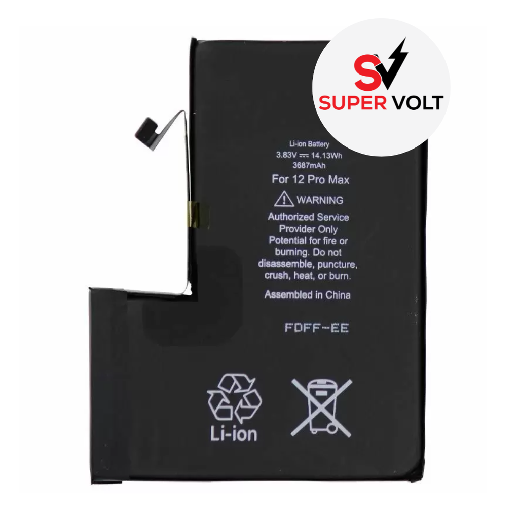 SUPERVOLT BATTERY COMPATIBLE FOR  IPHONE 12 PRO MAX PREMIUM
