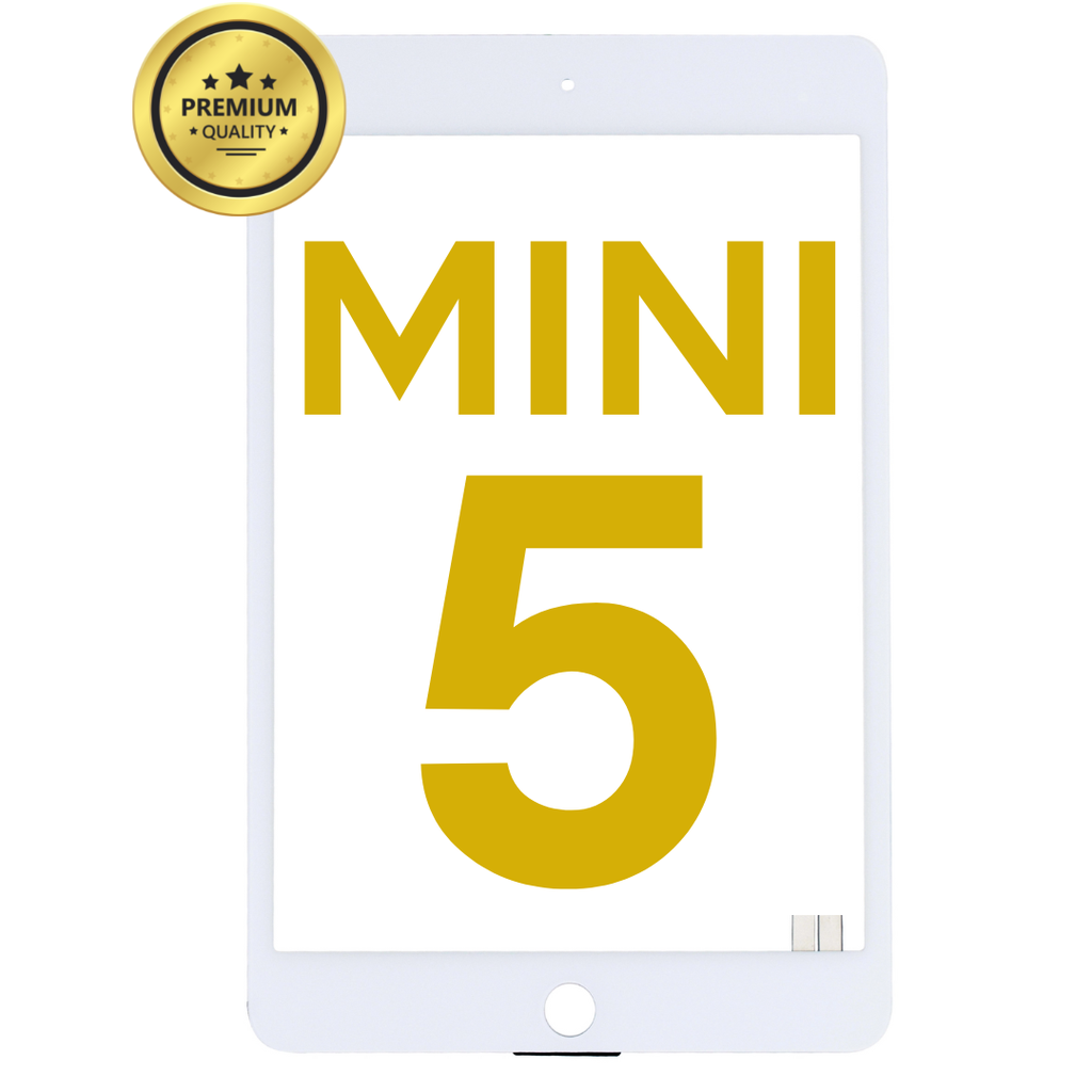 DIGITIZER COMPATIBLE FOR IPAD MINI 5 2019 / A2133 / A2124 / A2126 GLASS SEPARATION REQUIRED WHITE PREMIUM