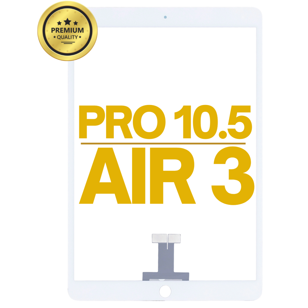 DIGITIZER COMPATIBLE FOR IPAD AIR 3 / IPAD PRO 10.5'' / A2152 A2153 A2123 A1709 A1701 A1852 GLASS SEPARATION REQUIRED WHITE PREMIUM