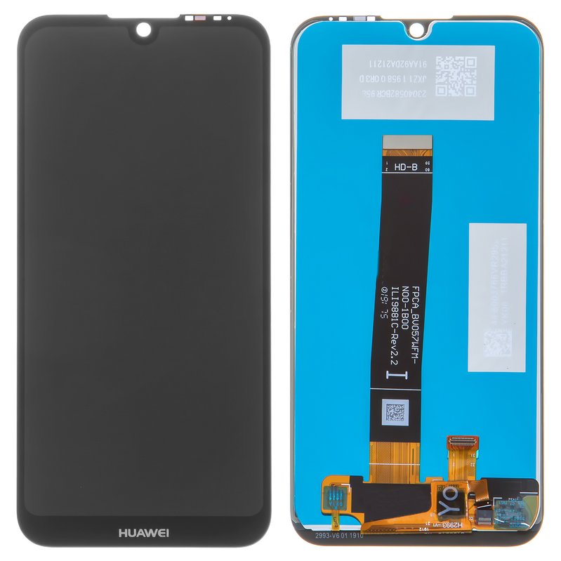 LCD ASSEMBLY WITHOUT FRAME COMPATIBLE FOR HUAWEI Y5 2019 PREMIUM BLACK COLOR