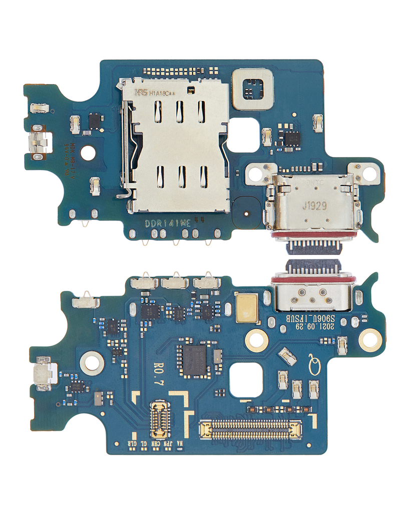 CHARGING PORT BOARD WITH SIM CARD READER COMPATIBLE FOR SAMSUNG S22 PLUS 5G S906U NORTH AMERICAN VERSION (PREMIUM)