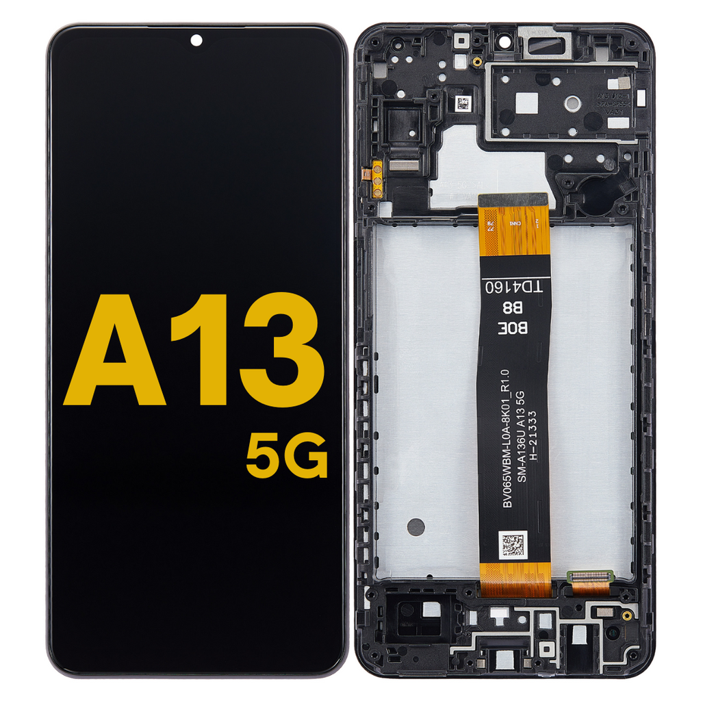 LCD ASSEMBLY WITH FRAME COMPATIBLE FOR A13 5G A136U 2021 PREMIUM ALL COLORS