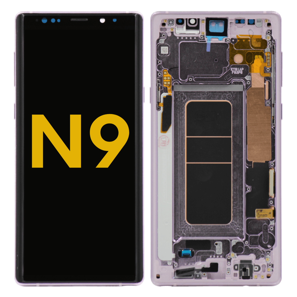 OLED LCD ASSEMBLY WITH FRAME COMPATIBLE FOR SAMSUNG NOTE 9 N960 PREMIUM PURPLE COLOR