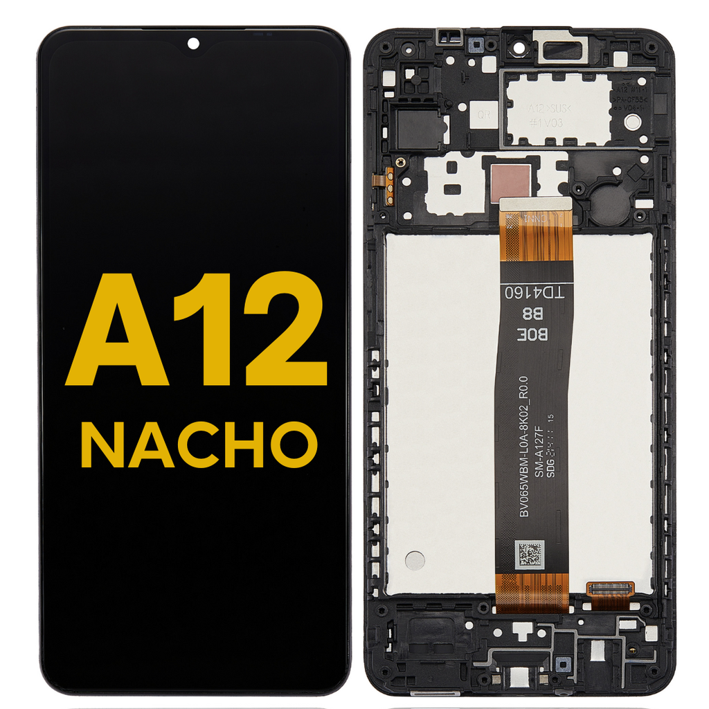 LCD ASSEMBLY WITH FRAME COMPATIBLE FOR SAMSUNG A12 NACHO A127 2021 / A12 A125 M12 PREMIUM ALL COLORS