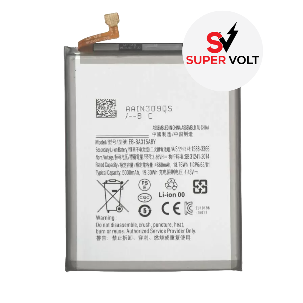 SUPERVOLT BATTERY COMPATIBLE FOR SAMSUNG A72 A725 2021 / A42 5G A426 2020 / A32 5G A326 2021 PREMIUM
