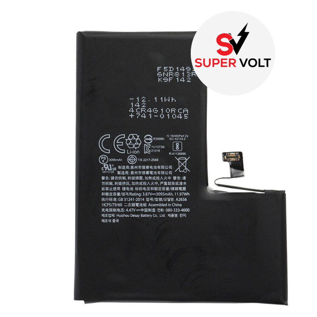 SUPERVOLT BATTERY COMPATIBLE FOR  IPHONE 13 PRO PREMIUM