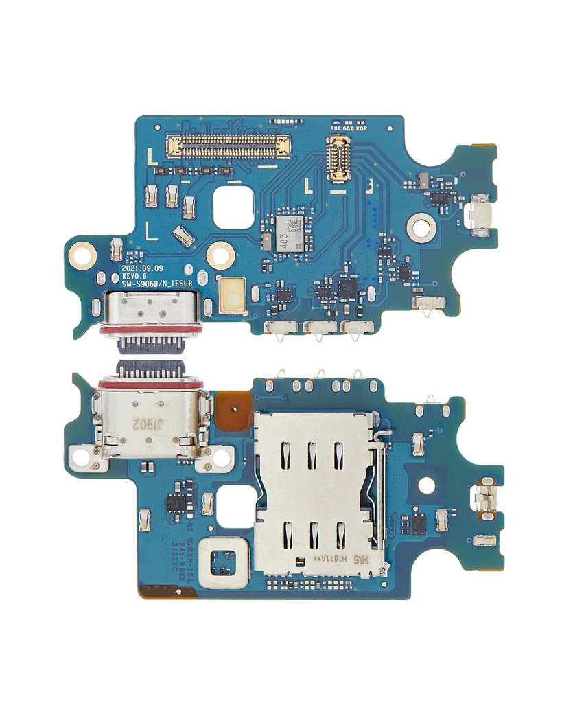 CHARGING PORT BOARD WITH SIM CARD READER COMPATIBLE FOR SAMSUNG S22 PLUS S906N S906N 5G INTERNATIONAL VERSION PREMIUM