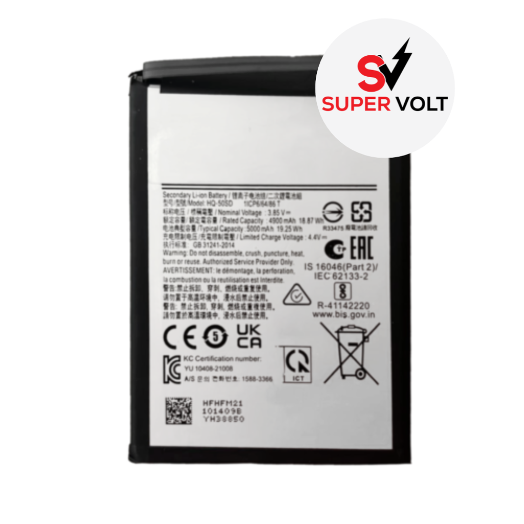 SUPERVOLT BATTERY COMPATIBLE FOR SAMSUNG A02S A025 2020 / A03S A037 2021 A03S-BAT A03 A035 2021 A03-BAT (PREMIUM)