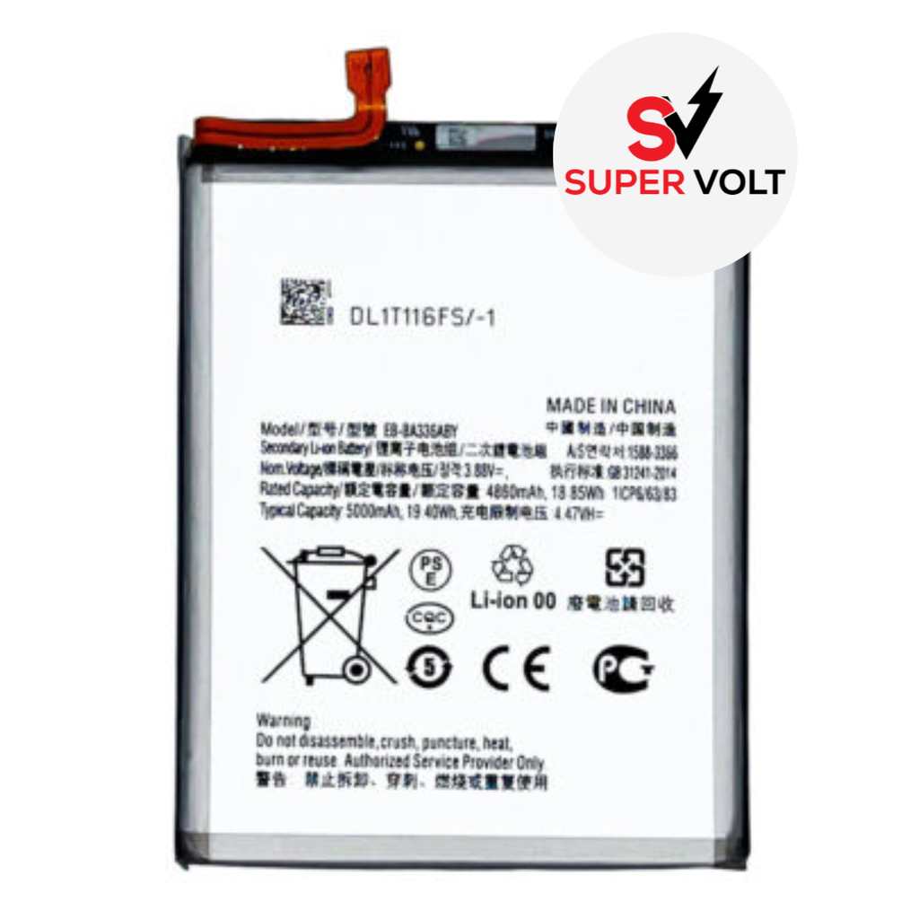SUPERVOLT BATTERY COMPATIBLE FOR SAMSUNG A33 A336 5G / A53 5G A536 2022 PREMIUM