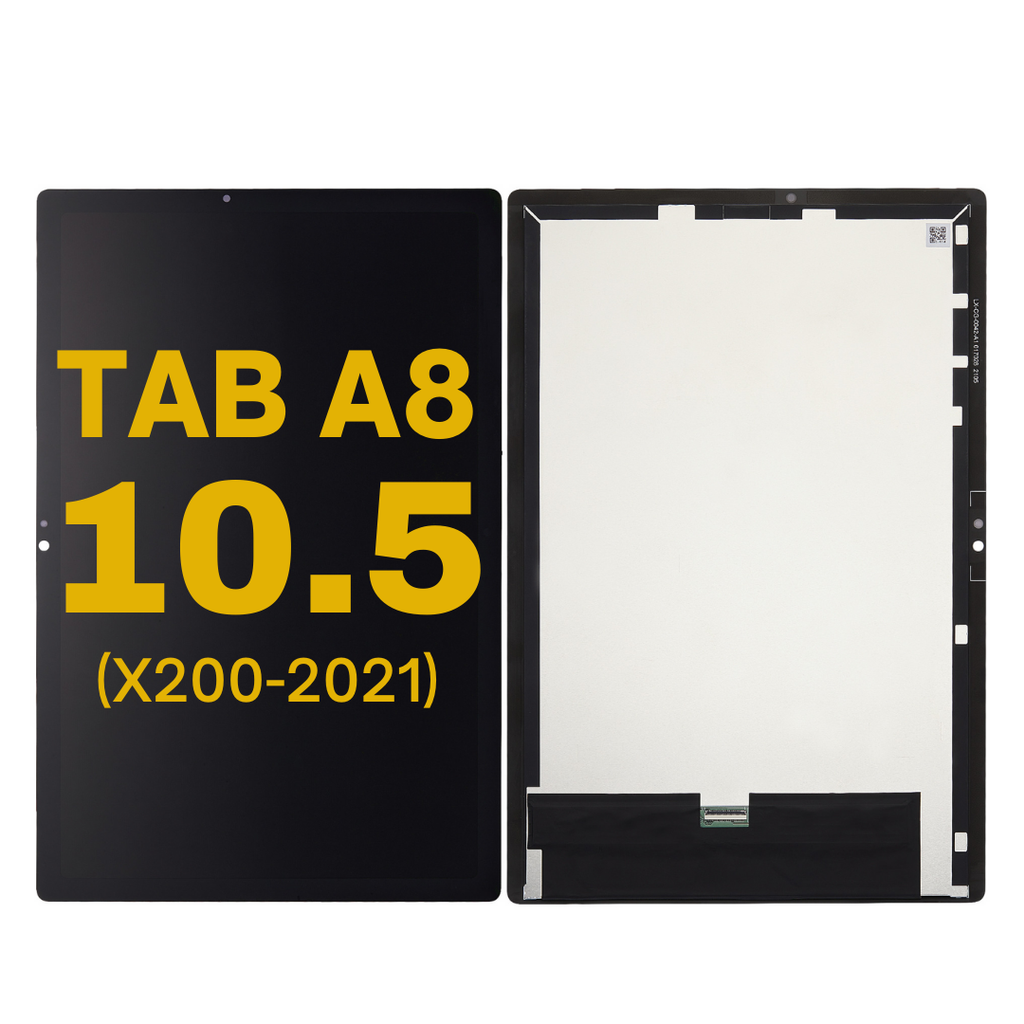 LCD ASSEMBLY WITH FRAME COMPATIBLE FOR SAMSUNG TAB A8 10.5 X200 SM-X200 SM-X205 2021 BLACK COLOR PREMIUM