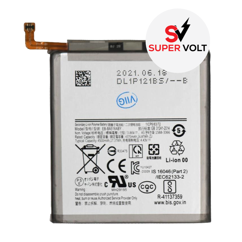 SUPERVOLT BATTERY COMPATIBLE FOR SAMSUNG A51 A516 2020 5G PREMIUM