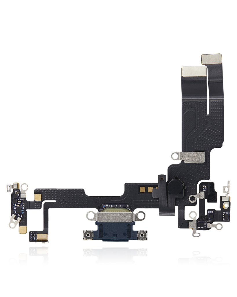 CHARGING PORT FLEX CABLE COMPATIBLE FOR IPHONE 14 BLACK PREMIUM