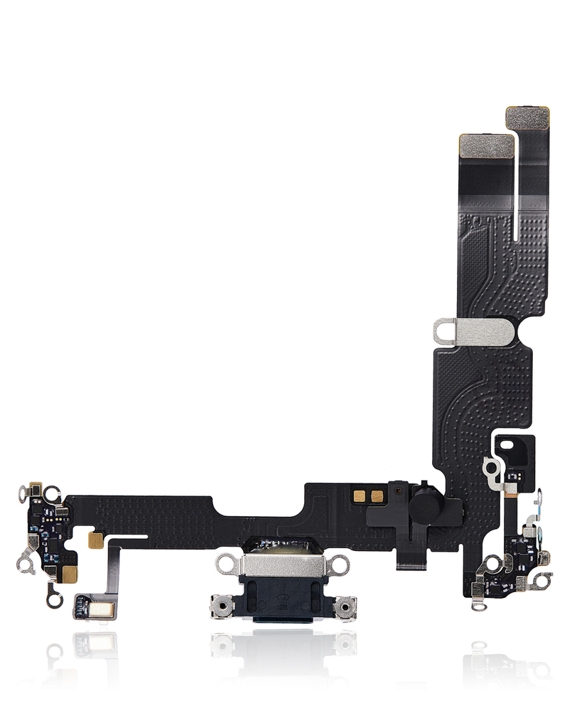 CHARGING PORT FLEX CABLE COMPATIBLE FOR IPHONE 14 PLUS BLACK PREMIUM