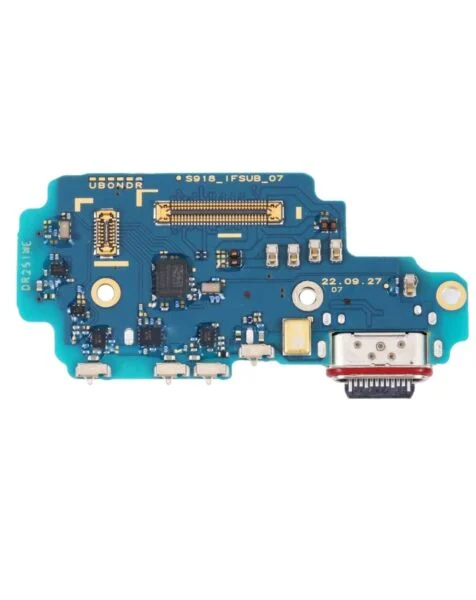CHARGING PORT BOARD WITH SIM CARD READER COMPATIBLE FOR SAMSUNG GALAXY S23 ULTRA 5G S918B INTERNATIONAL VERSION PREMIUM