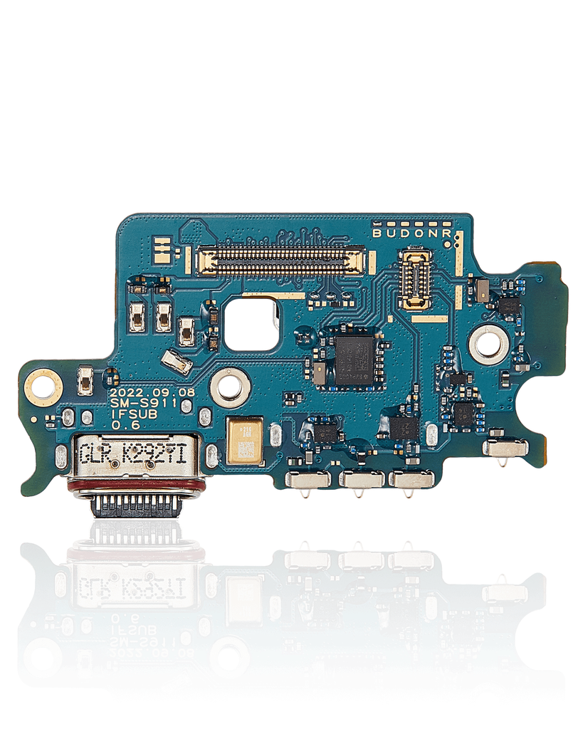 CHARGING PORT BOARD WITH SIM CARD READER COMPATIBLE FOR SAMSUNG S23 5G S911U NORTH AMERICAN VERSION PREMIUM