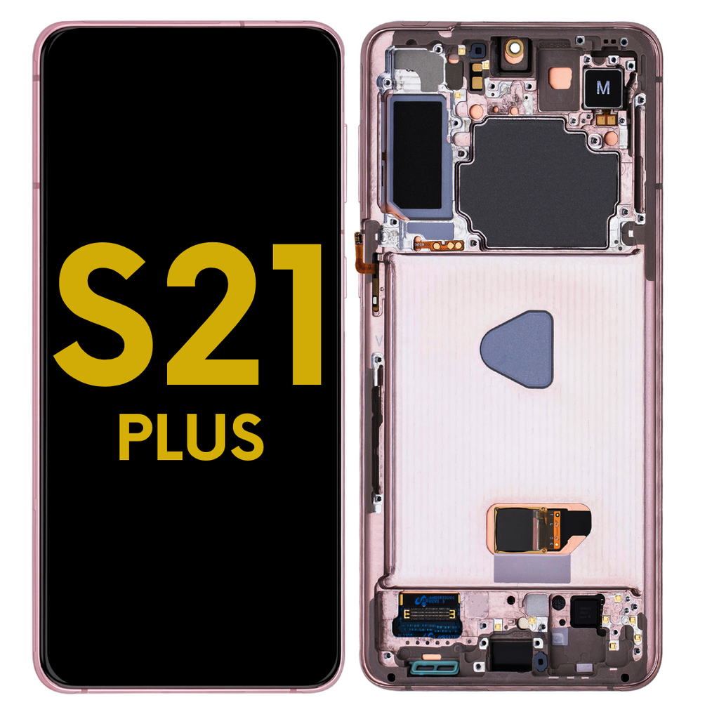OLED LCD ASSEMBLY WITH FRAME COMPATIBLE FOR SAMSUNG S21 PLUS G996 5G PREMIUM VIOLET COLOR