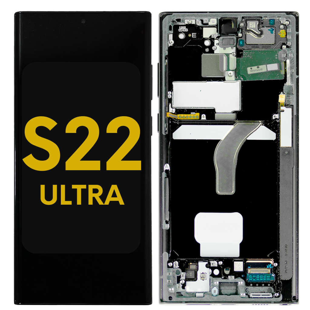 OLED ASSEMBLY WITH FRAME COMPATIBLE FOR SAMSUNG S22 ULTRA US & INTERNATIONAL GREEN PREMIUM