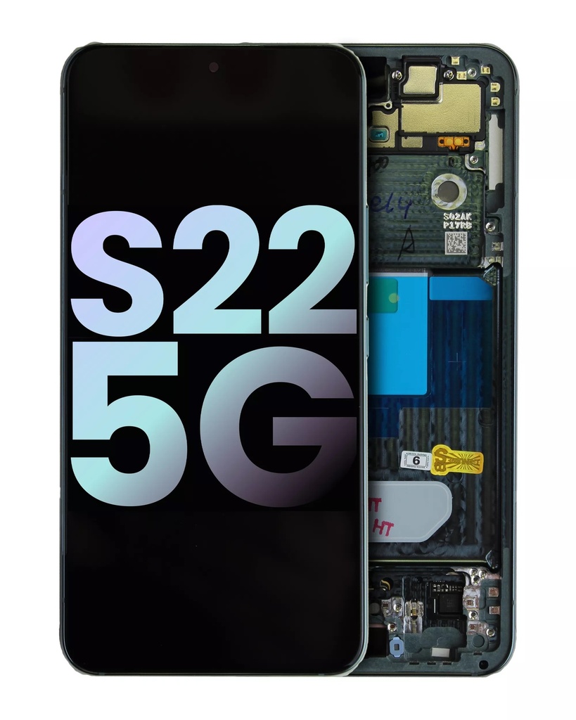 OLED LCD ASSEMBLY WITH FRAME COMPATIBLE FOR SAMSUNG S22 5G PREMIUM VIOLET COLOR