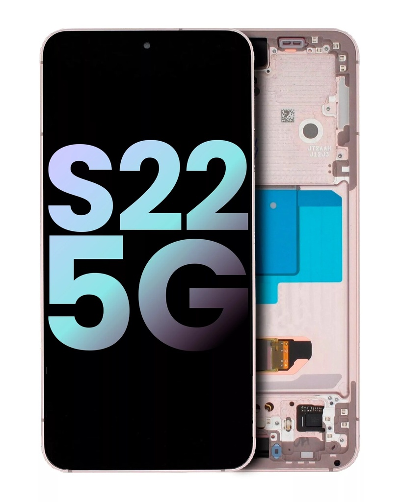 OLED LCD ASSEMBLY WITH FRAME COMPATIBLE FOR SAMSUNG S22 5G PREMIUM PINK / VIOLET COLOR