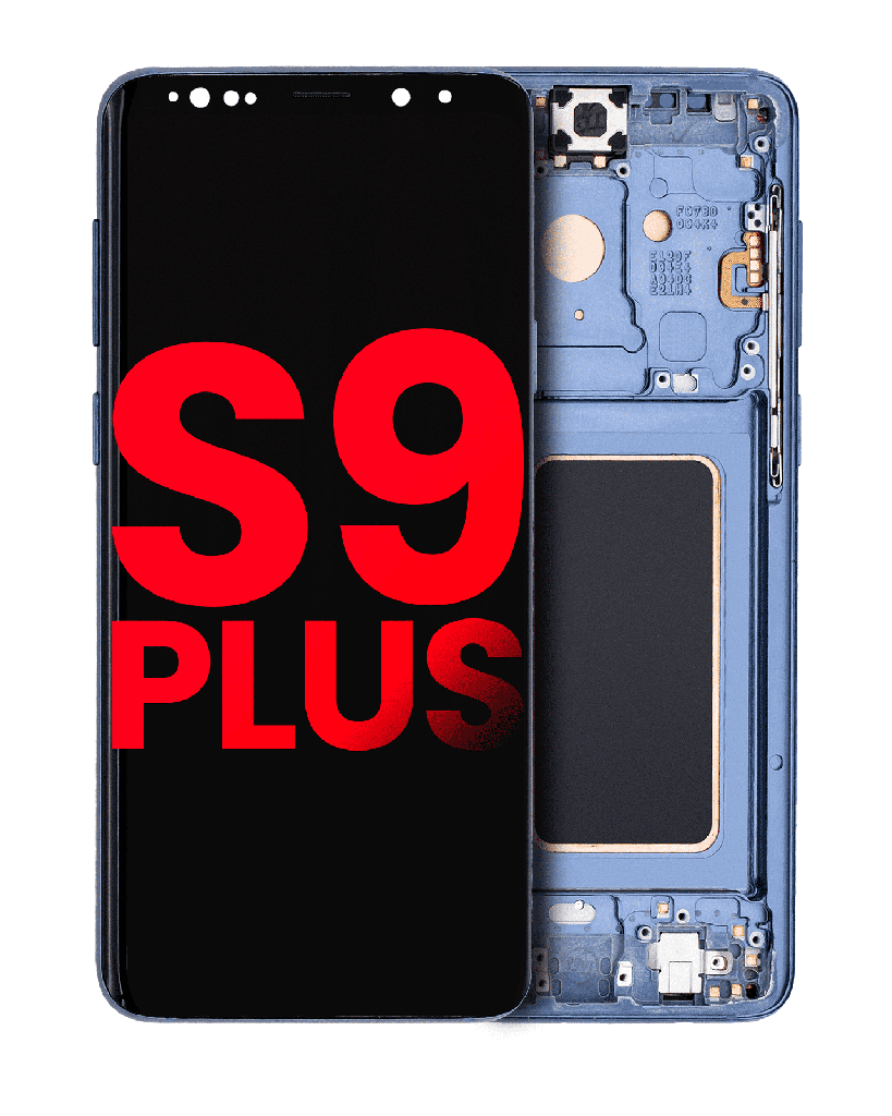OLED LCD ASSEMBLY WITH FRAME COMPATIBLE FOR SAMSUNG S9 PLUS A+ BLUE COLOR