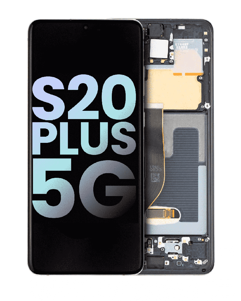 OLED LCD ASSEMBLY WITH FRAME COMPATIBLE FOR SAMSUNG S20 PLUS A+ GRAY COLOR