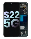OLED LCD ASSEMBLY WITH FRAME COMPATIBLE FOR SAMSUNG S22 5G A+ BLACK COLOR