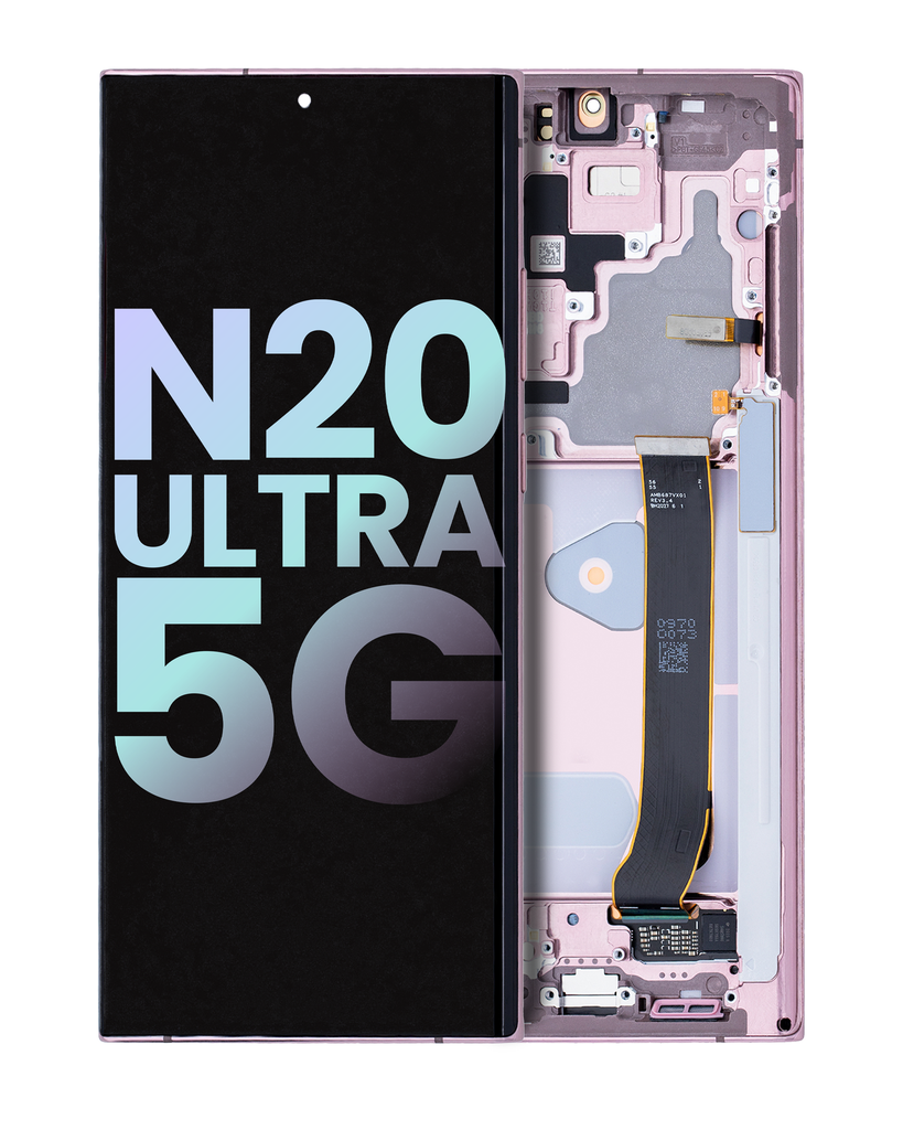 OLED LCD ASSEMBLY WITH FRAME COMPATIBLE FOR SAMSUNG NOTE 20 ULTRA 5G A+ BROONZE COLOR