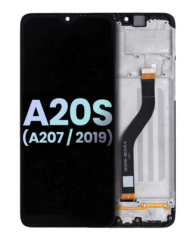 LCD ASSEMBLY WITH FRAME COMPATIBLE FOR SAMSUNG A20S 2019 PREMIUM