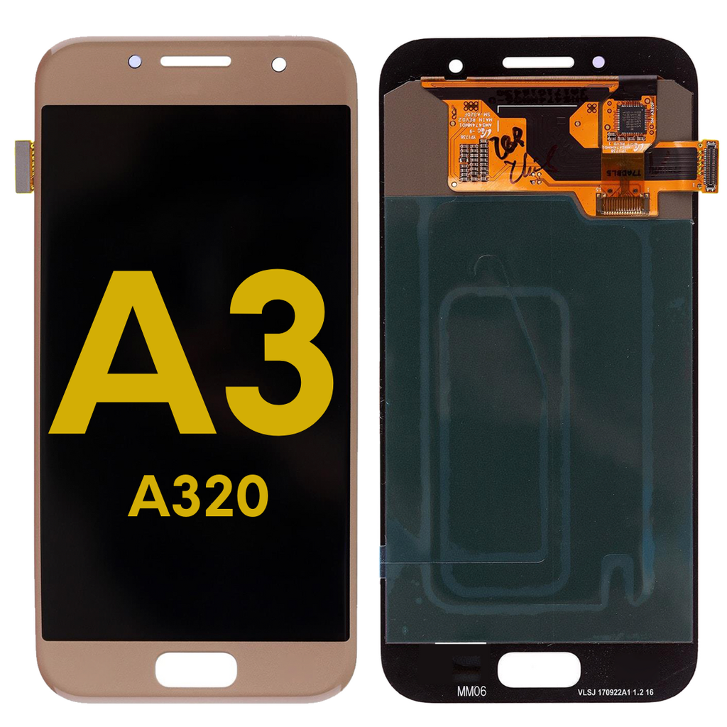 OLED LCD ASSEMBLY WITHOUT FRAME COMPATIBLE FOR SAMSUNG A3 A320 2017 PREMIUM GOLD COLOR