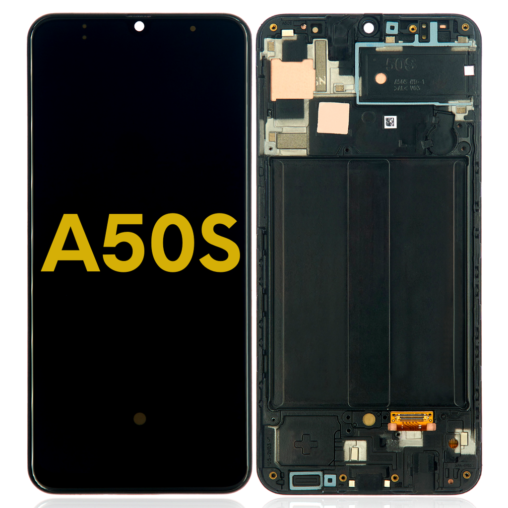 OLED LCD ASSEMBLY WITH FRAME COMPATIBLE FOR SAMSUNG A50S A507 2019 LCD Global & US VERSION PREMIUM ALL COLORS